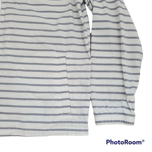 Old Navy Men's Unisex Full-Zip Lightweight Windbreaker Jacket White/Gray Sz L/G - Picture 7 of 14